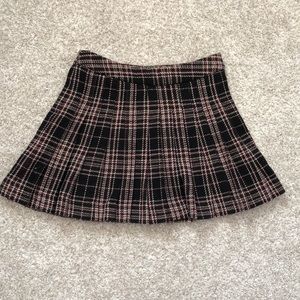 Plaid mini skirt